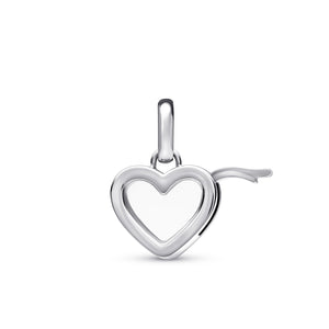 Floating Birthstone Charm Locket (Silver)