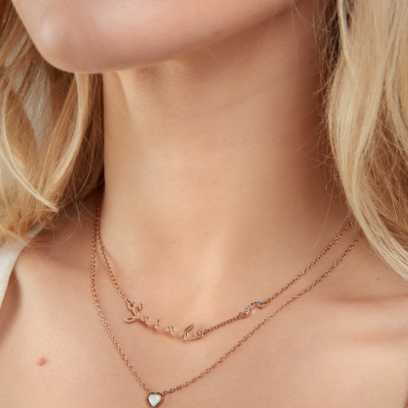 Signature Name Necklace (Rose Gold)