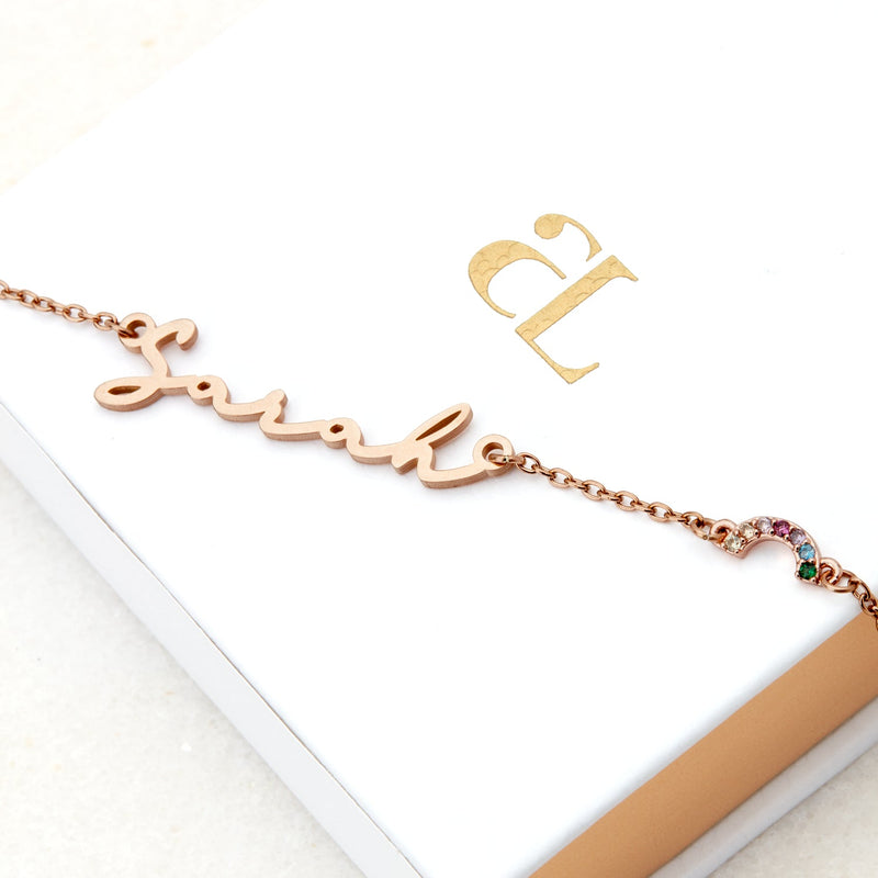 Signature Name Necklace - Rose Gold