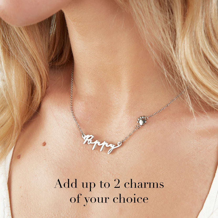 Signature Name Necklace - Silver
