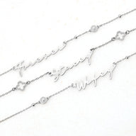 Signature Name Necklace - Silver