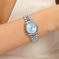 Silver Link Blue Belgravia 30 Watch