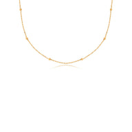 Layering Sphere Chain Necklace (Gold)