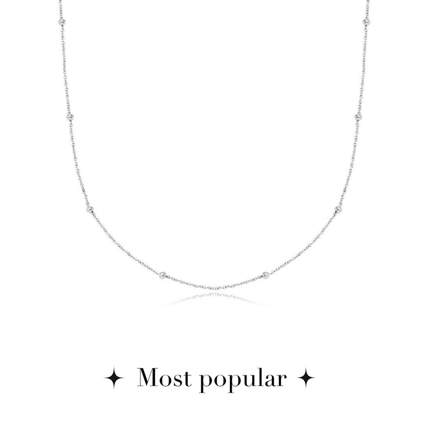 Sphere Chain Necklace (Silver)
