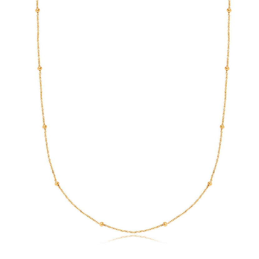 Layering Sphere Chain Necklace (Gold)