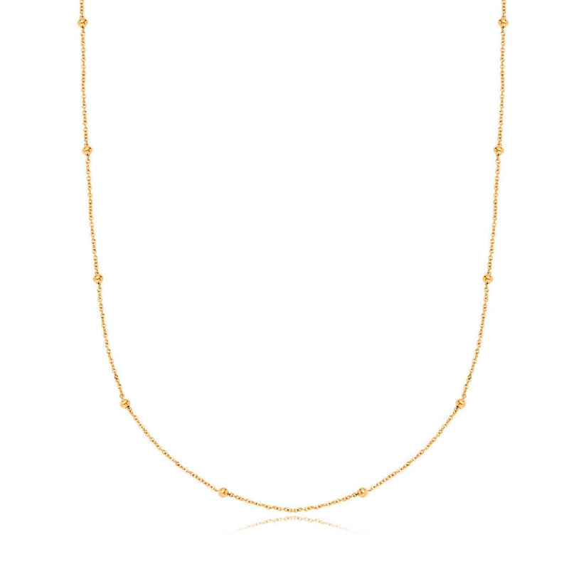 Layering Sphere Chain Necklace (Gold)
