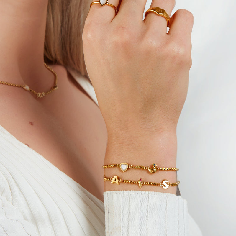 Fixed Charm Bracelet (Gold) (Copy)