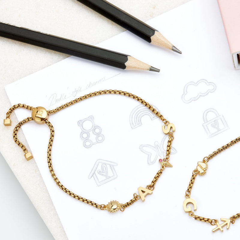 test Charm Builder Bracelet (Gold)