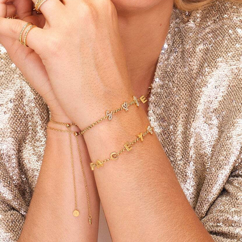 Made Mine Name Bracelet (Gold)