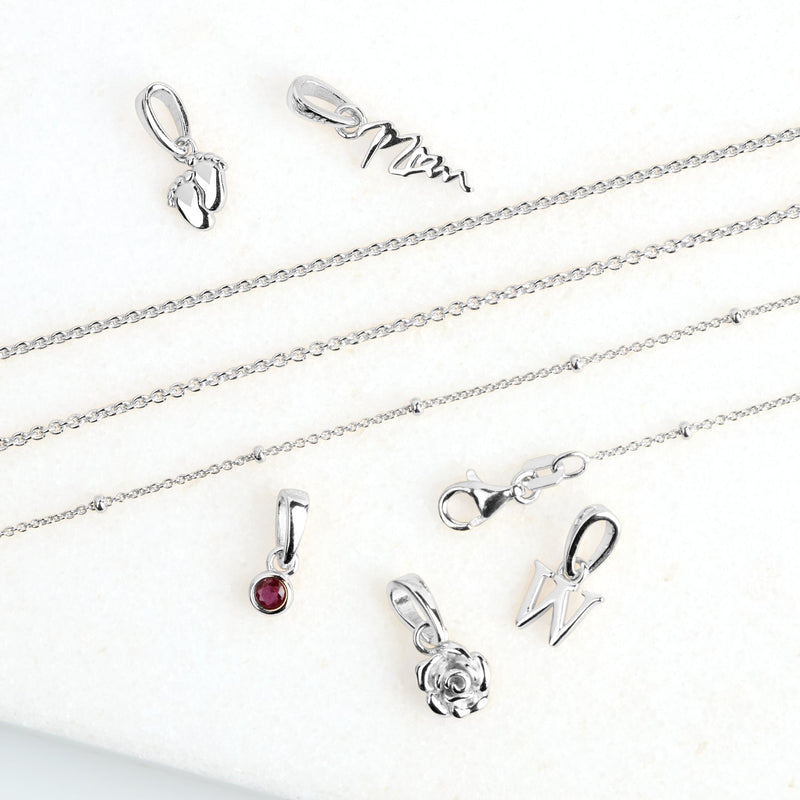 Stacey's Stories Birthstone Pendant (Silver)