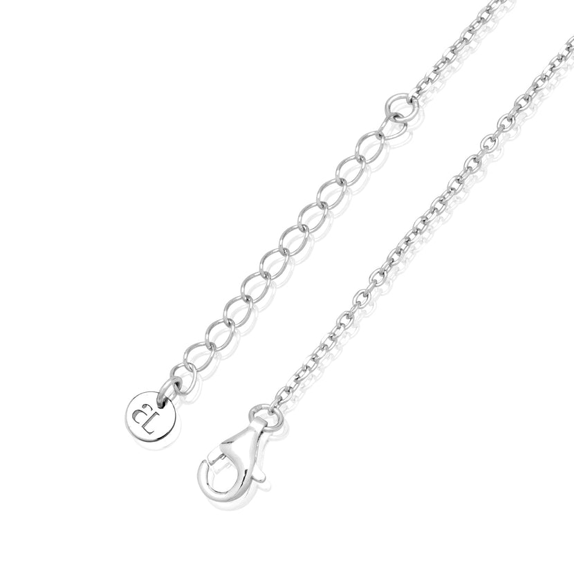 Stacey's Stories Doodle Heart Necklace (Silver)