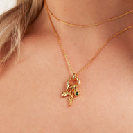 Stacey's Stories Birthstone Pendant (Gold)