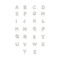 Made Mine Initials & Birthstone Necklace (Silver)