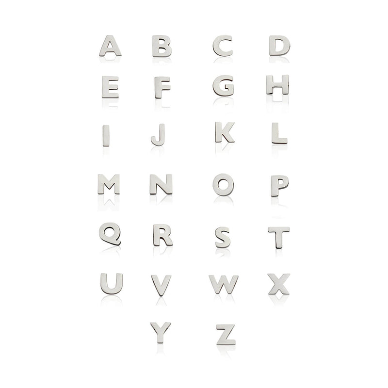 Made Mine Initials & Birthstone Necklace (Silver)