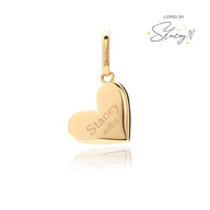 Large Heart Pebble Pendant (Gold) - test functionality