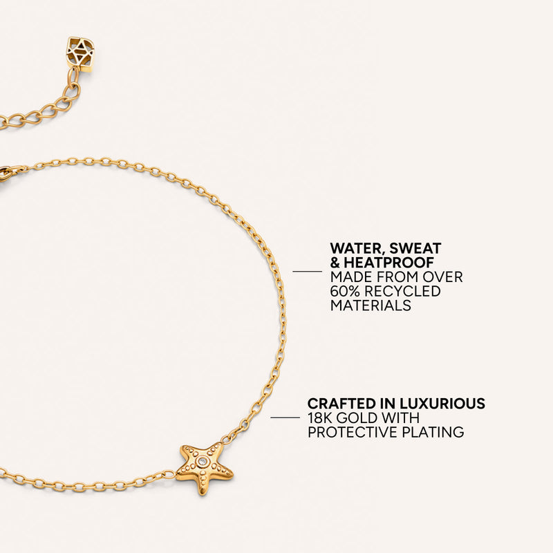 Starfish Little Luxe Bracelet (Gold)