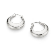 Statement Hoop Earrings (Silver)
