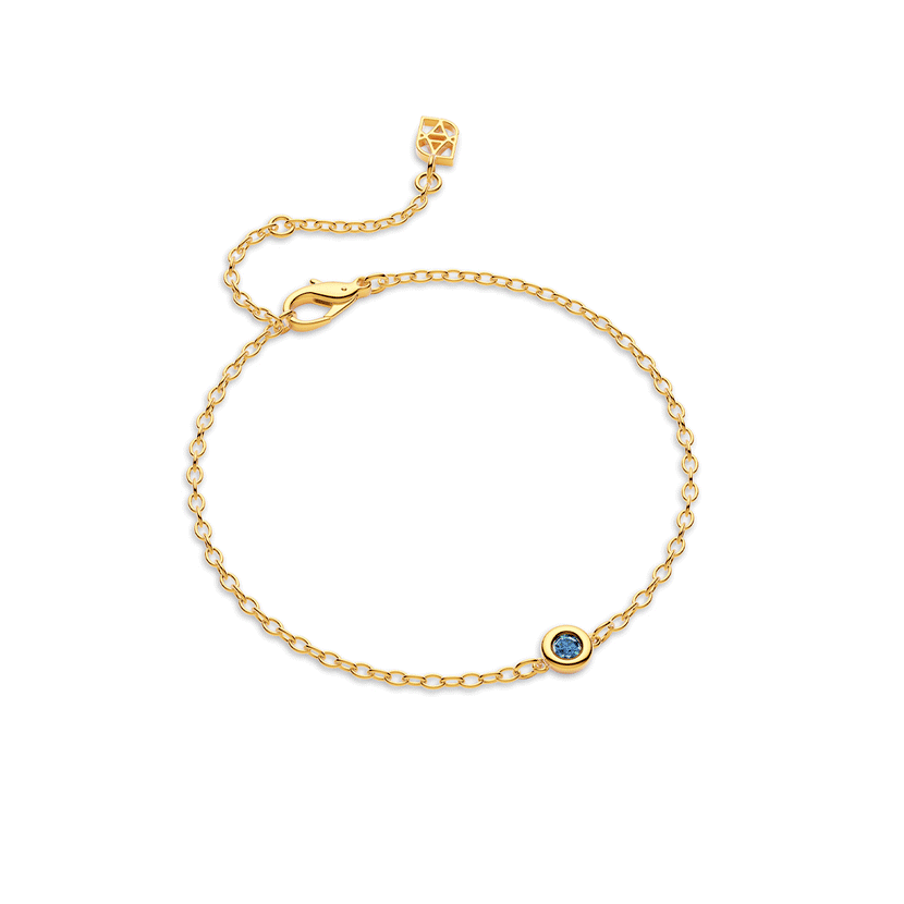 🎁 Fine Molten Birthstone Bracelet (Gold) (100% off)