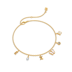Made Mine Fine Charm Anklet (Gold)