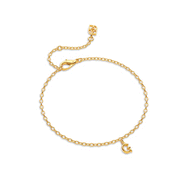 Fine Molten Initial Bracelet (Gold)