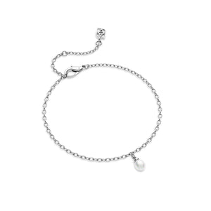 Fine Organic Pearl Bracelet (Silver)