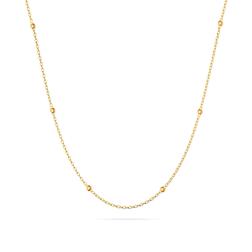 Fine Sphere Chain Necklace (Gold)