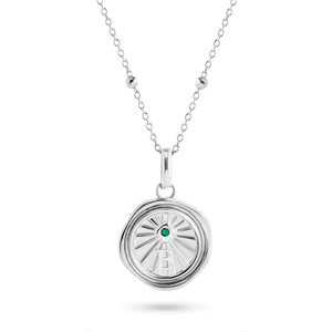 Custom Talisman Coin Necklace (Silver)