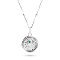 Custom Talisman Coin Necklace (Silver)