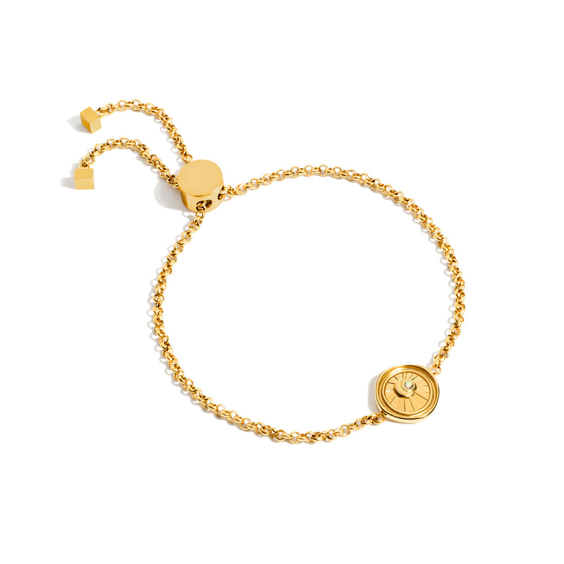 Talisman Moon Coin Bracelet (Gold)