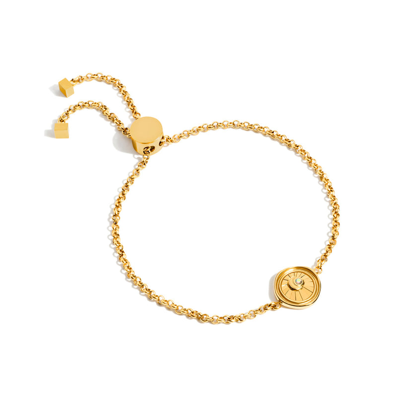 Talisman Moon Coin Bracelet (Gold)