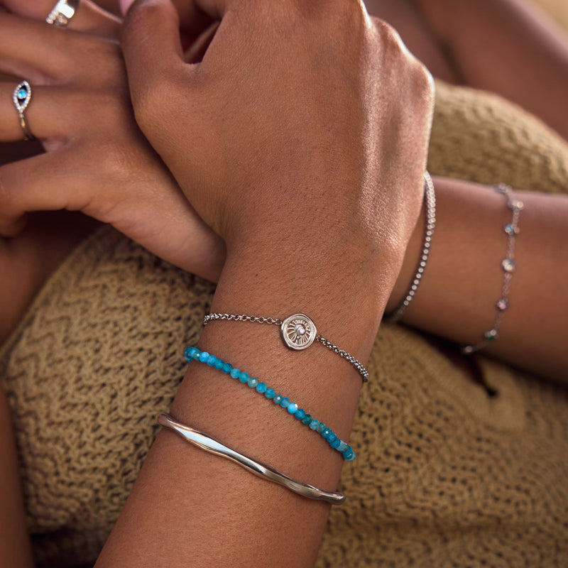 Talisman Moon Coin Bracelet (Silver)