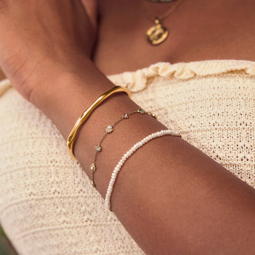 Talisman Mini Charm Bracelet (Gold)