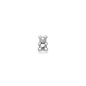 Made Mine Charms - Teddy Bear Charm (Silver)