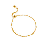 Twisted Chain Bracelet (Gold)