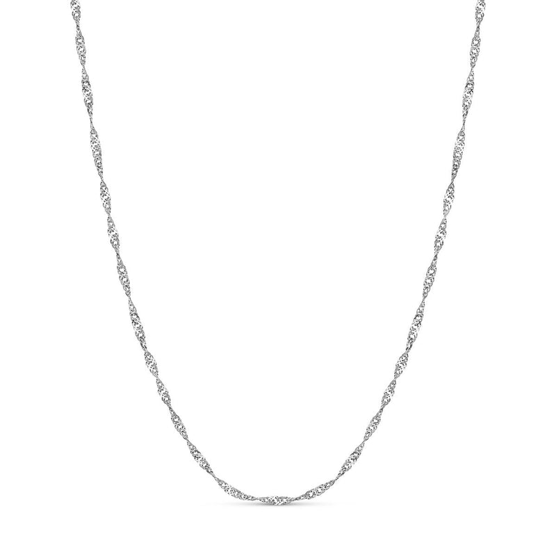 Layering Twisted Chain Necklace (Silver)