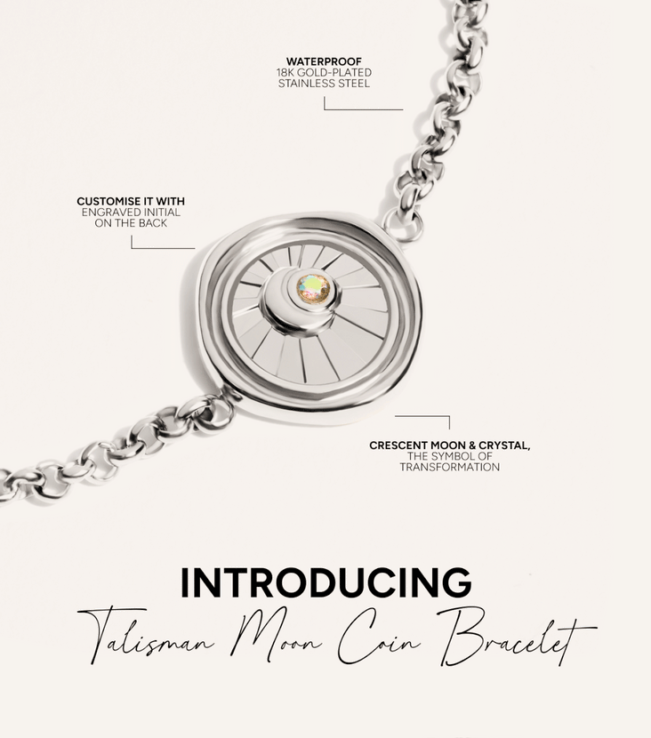 Talisman Moon Coin Bracelet (Silver)