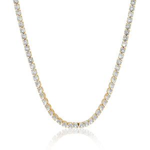 Tennis Necklace (Gold)