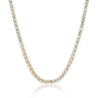 Tennis Necklace (Gold)