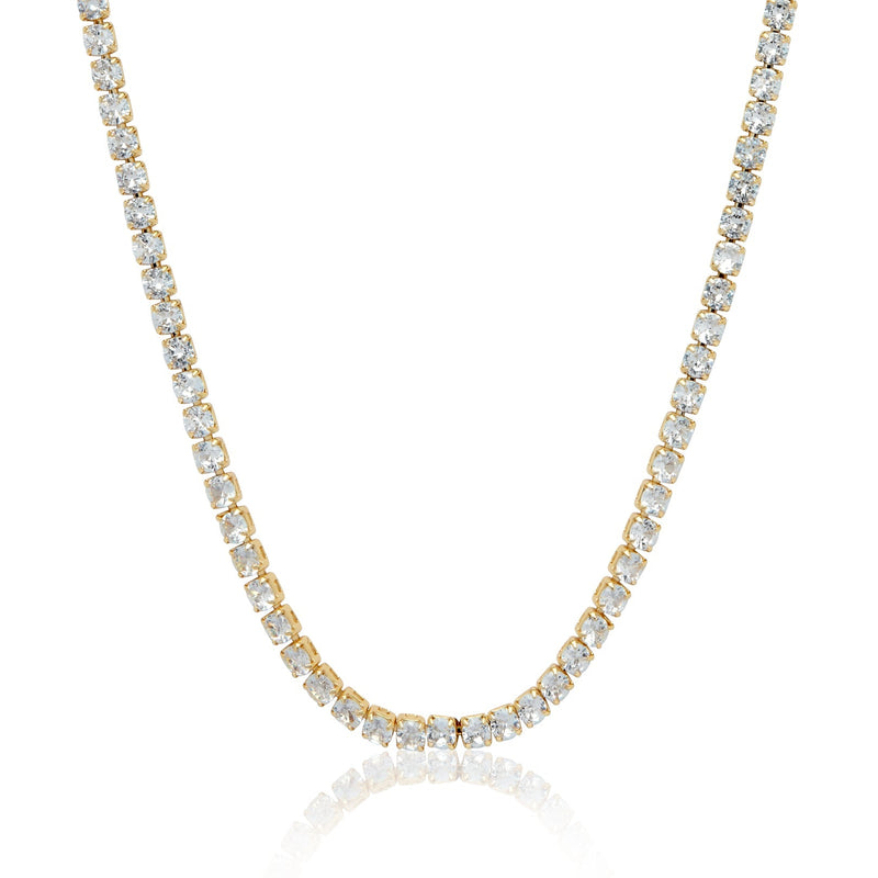 Tennis Necklace (Gold)