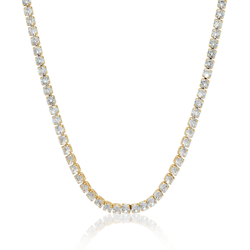 Tennis Necklace (Gold)
