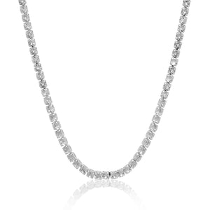 Tennis Necklace (Silver)