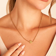 Clover Custom Name Necklace (Gold) (Becky)