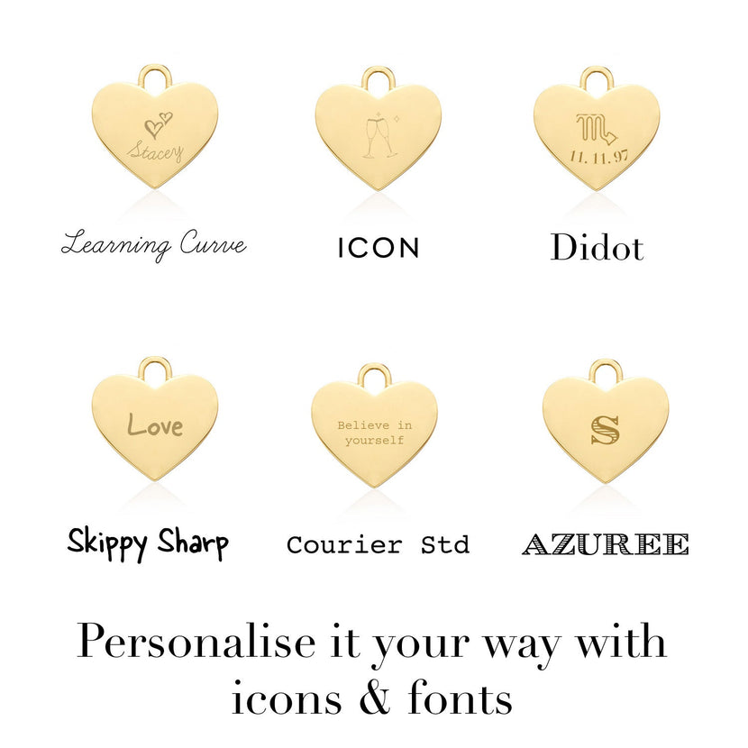 Toggle Heart Necklace (Gold) - flow test