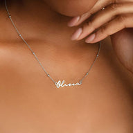 Signature Name Necklace - Silver