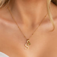 Droplet Birthstone Pendant (Gold)