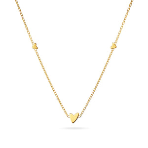 Mini Heart Necklace (Gold)
