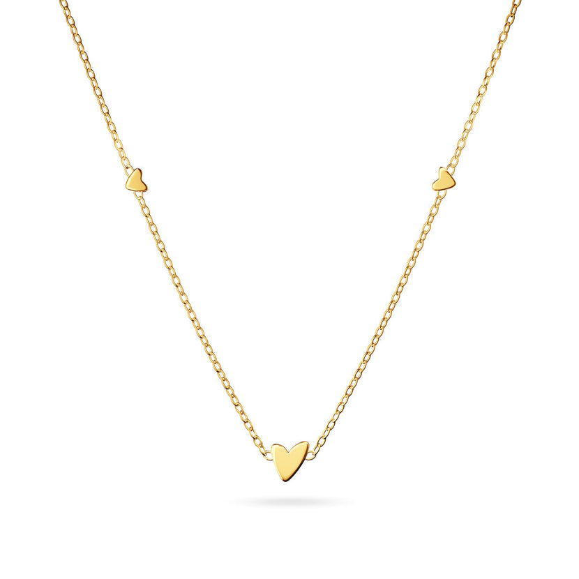 Mini Heart Necklace (Gold)