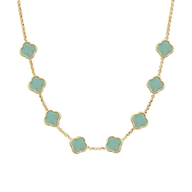 Clover Custom Name Necklace (Gold) (Becky)