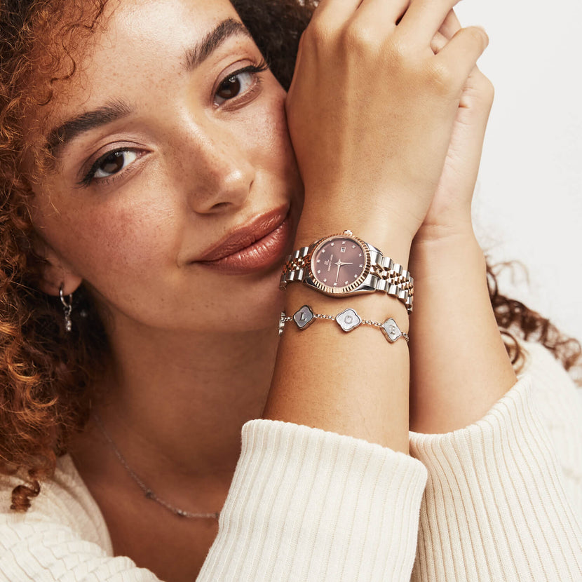 Mini Two Tone Mocha Belgravia 30 Watch