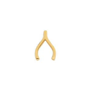 Made Mine Charms - Wishbone Charm (Gold)